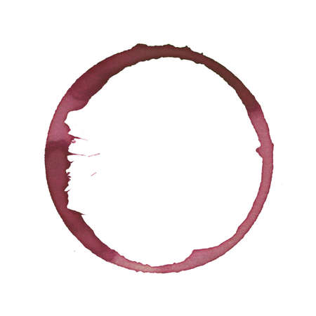 Wine stain made from wineglassの写真素材
