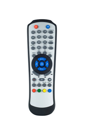 top view of a television remoteの写真素材