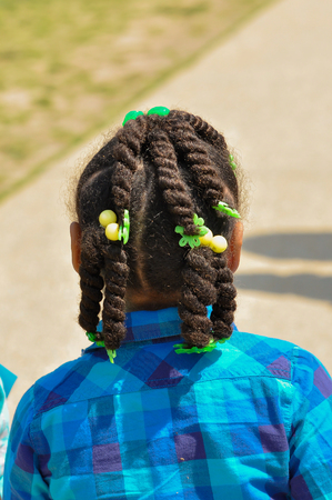 girl hairstyleの写真素材