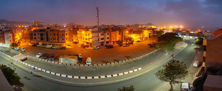 Panoramic view Mindelo, cape verde