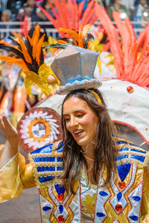 Participant in the Barranquilla Carnival in Barranquilla, Colombia. Barranquilla Carnival is one of...