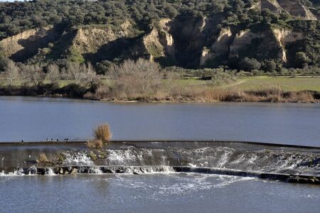 Views of the River Tagus at Talaveraの写真素材