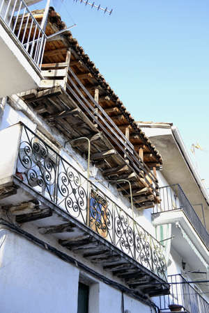Balconies in Pedro Bernardo, &Atilde,%uFFFDvilaの写真素材