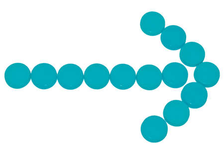 flecha útil en muchos negociosの写真素材