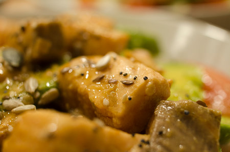 Delicious food close upの写真素材