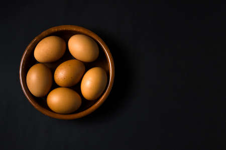 Brown eggsの写真素材