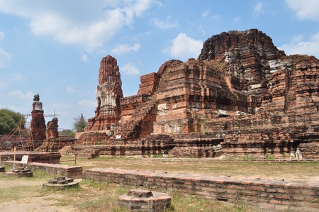 The Ayutthaya Ruins in Thailandの素材