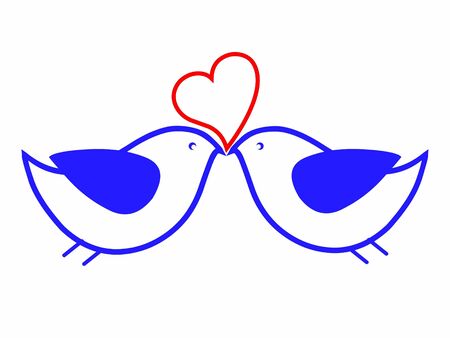 Birds loveの写真素材