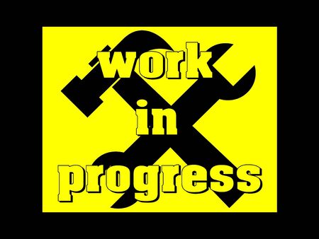 Work in progress の写真素材