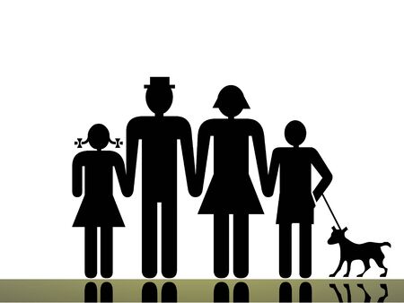 Taditional familyの写真素材