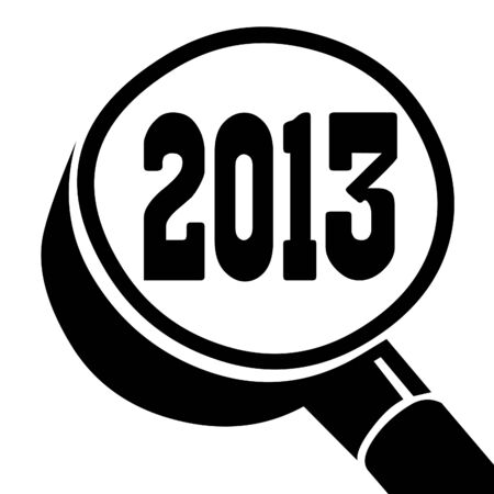 Magnifying glass search 2013の写真素材