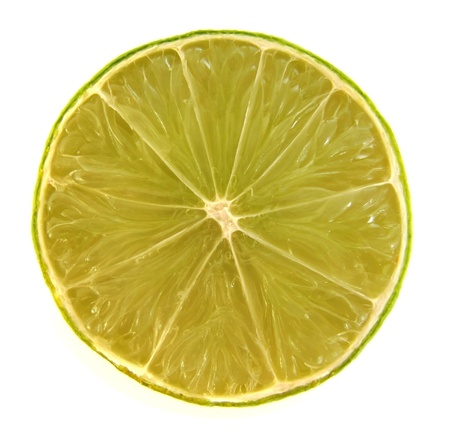 Isolated of lime pulp.