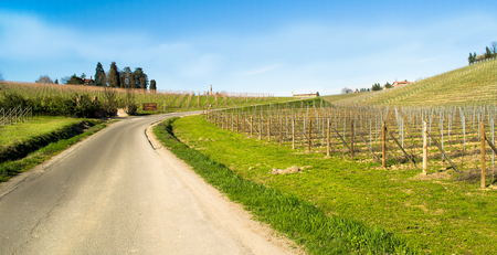 Contryside Serravalle Scrivia Piedmont Italyのeditorial素材