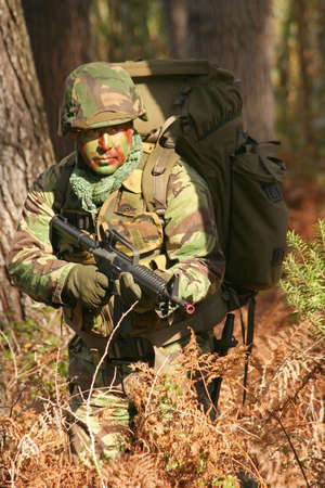 Military training combatの写真素材