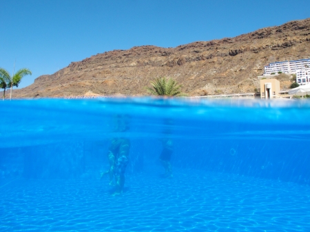 Swimming-pool imageの写真素材