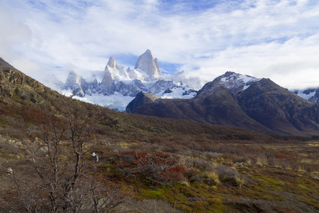 Mountain Fitz Roy in Patagonia (Argentina).の写真素材