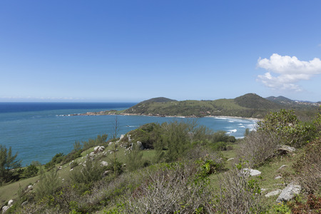 Ombudsman Beach near Florianopolis in Santa Catarina Brazil.の写真素材