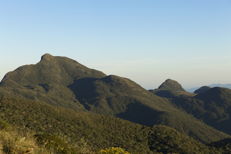 Set of mountains near Curitiba (Serra Ibitiraquire).の写真素材