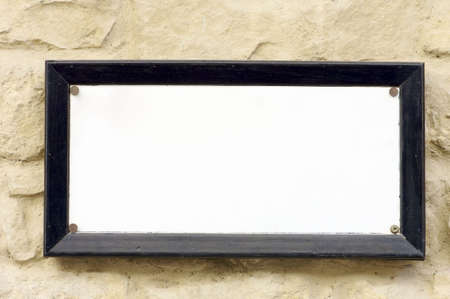 White sign for adding textの写真素材