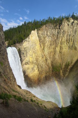 Lower Falls of the Yellowstone National Parkの写真素材