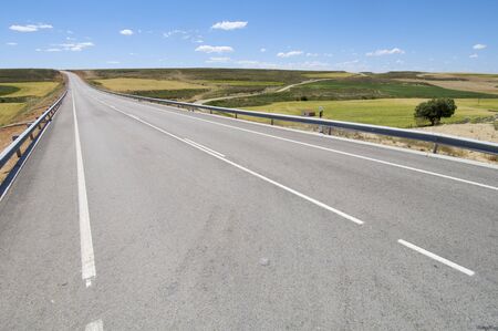 road leading to the horizonの写真素材