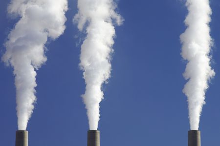 power plant emissions to the atmosphere
