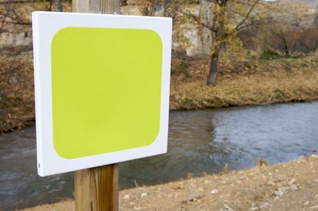 blank signal to write your textの写真素材