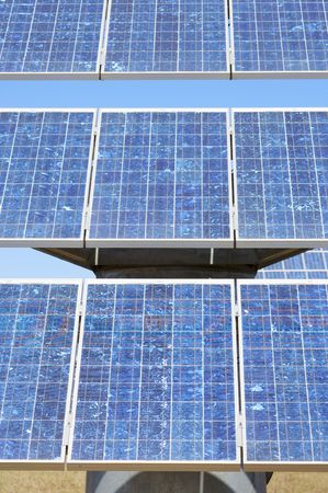 detail of a photovoltaic panel for electricity production