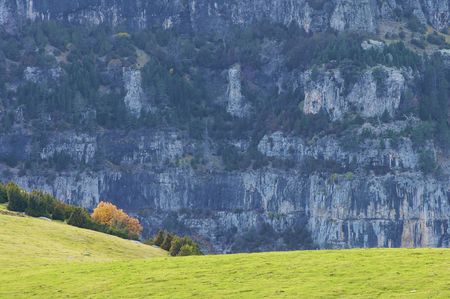 Autumn colors in Anisclo valley.; Ordesa National Park; Spainの写真素材
