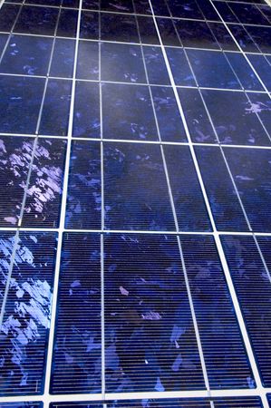 detail of a photovoltaic panel for electricity production