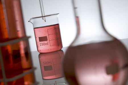 detail of a chemical laboratoryの写真素材