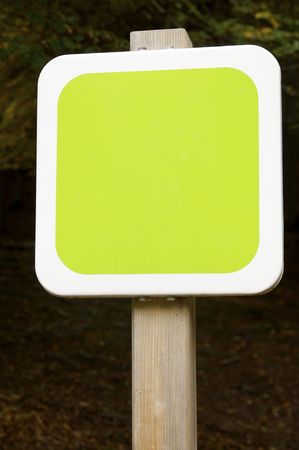 green signal in a forestの写真素材