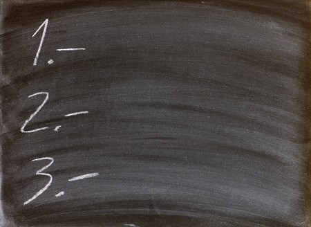 to-do list written on a blackboardの写真素材