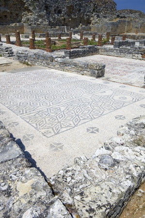 view of the Roman ruins of Conimbriga,  Portugalの写真素材