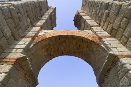 Miracles aqueduct in Merida, Extremadura, Spainの写真素材