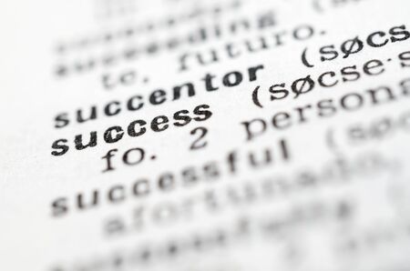 forefront of success written word in a dictionaryの写真素材