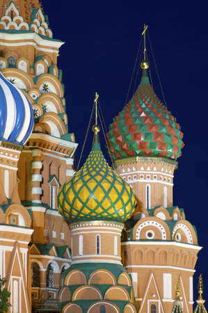 View of the  Orthodox Cathedral of St. Basil in Red Square, Moscow, Russia