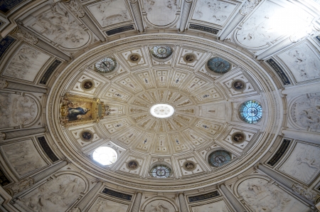 Vault of Chapter House of the Cathedral of Seville, Andalucia, Spainのeditorial素材