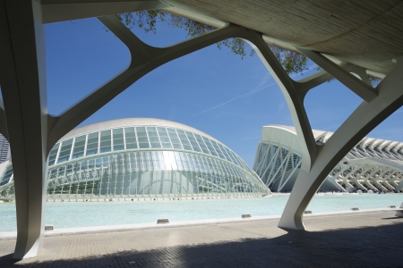 Valencia, Spain - June 6, 2013  tourist walk in the City of Arts and Sciences  Designed  by...