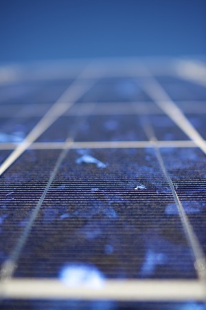 detail of a photovoltaic panel for renewable electric productionの写真素材