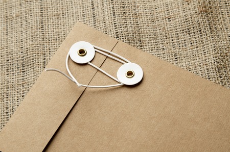 closeup of a file closing brownの写真素材