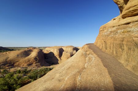 Trail in Arches National Park, Utah, Usa.の写真素材