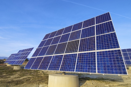 solar panels for electrical energy production.