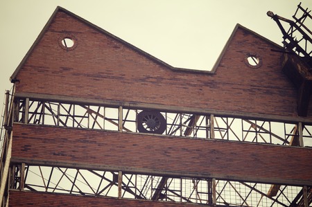 Ruins of an old industrial building into disuse.の写真素材