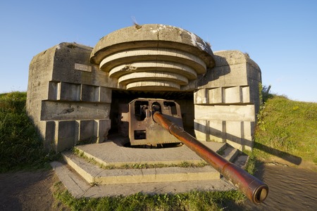 Battery of Longues sur Mer, Normandy, Franceのeditorial素材