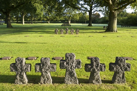 German Military Cemetery at La Cambe, Normandy, France.の写真素材