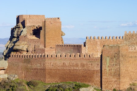 Peracense Castle, X-XI centuries, in Teruel province, Aragon, Spainのeditorial素材