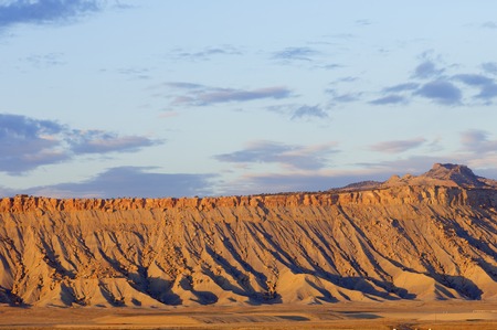 Typical desertic landscape near Moab, Utah, USA.の写真素材
