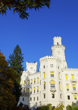 castle neogothic Hluboka nad Vltavou. Built in the thirteenth century and has undergone several renovations until now look like it is one of the most visited castles in the Czech Republic. Czech Republicのeditorial素材