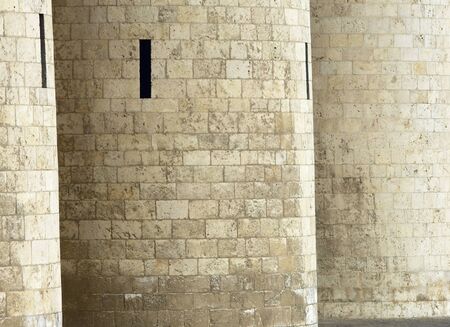 view of the Aljaferia palace in Saragossa, Aragon, Spainの写真素材